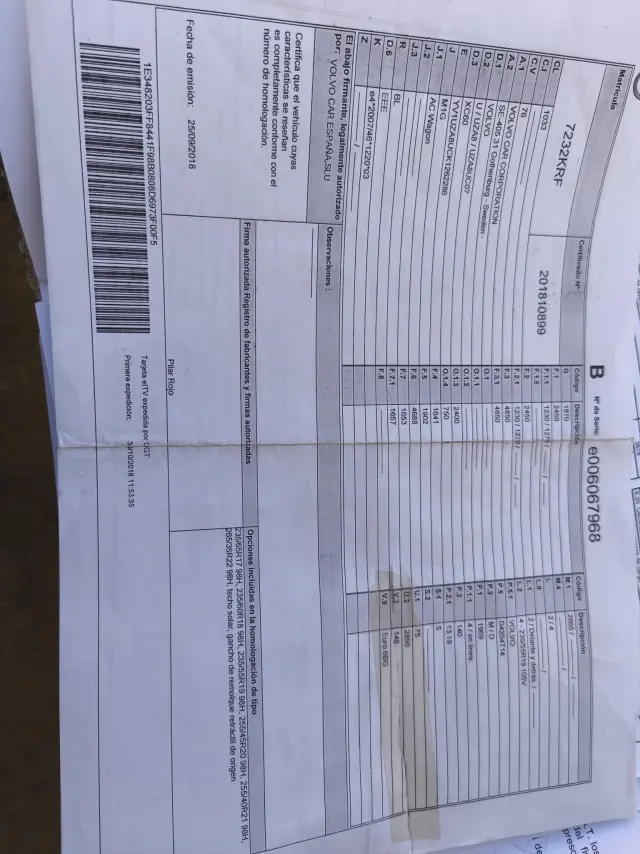 Subasta de turismos Volvo Xc60 el 30 de marzo de 2026