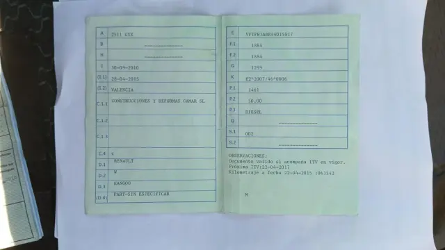 Subasta de otros Renault Kangoo el 6 de abril de 2026