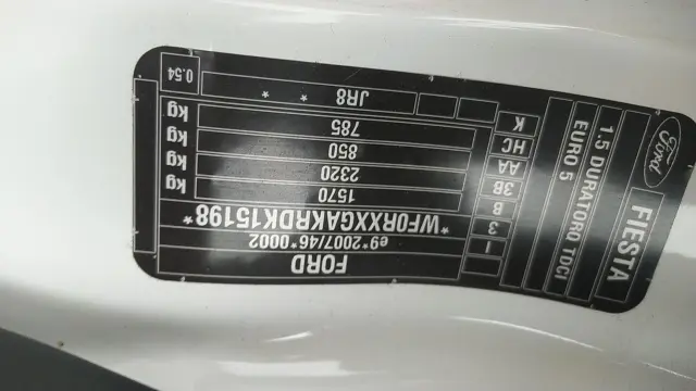 Subasta de turismos Ford Fiesta el 6 de abril de 2026