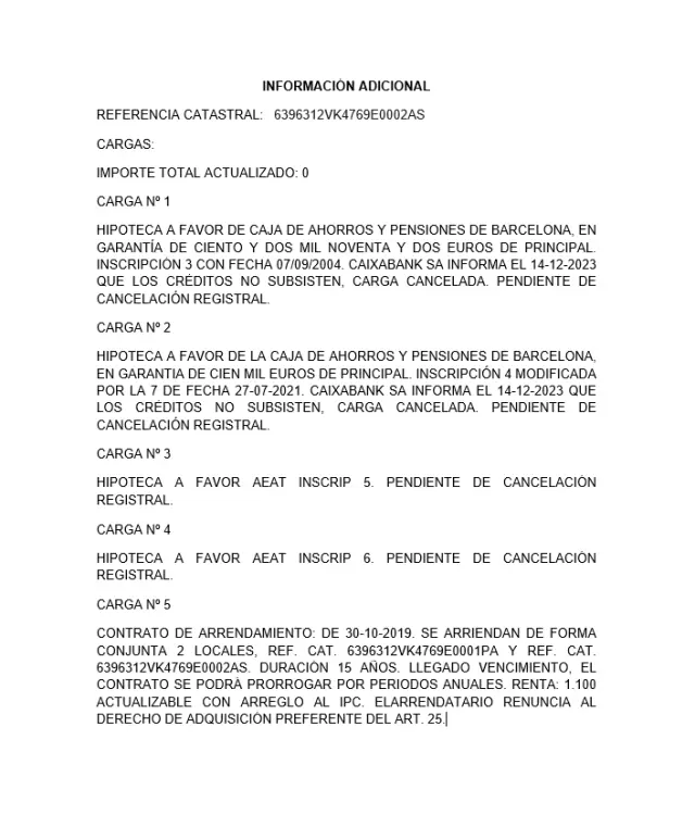 Subasta de local comercial en Madrid el 30 de marzo de 2026