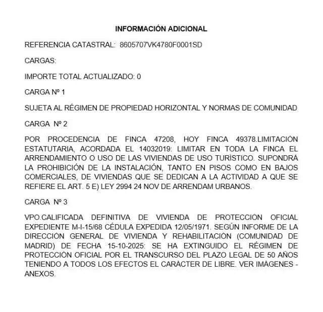 Subasta de garaje en Madrid el 13 de abril de 2026
