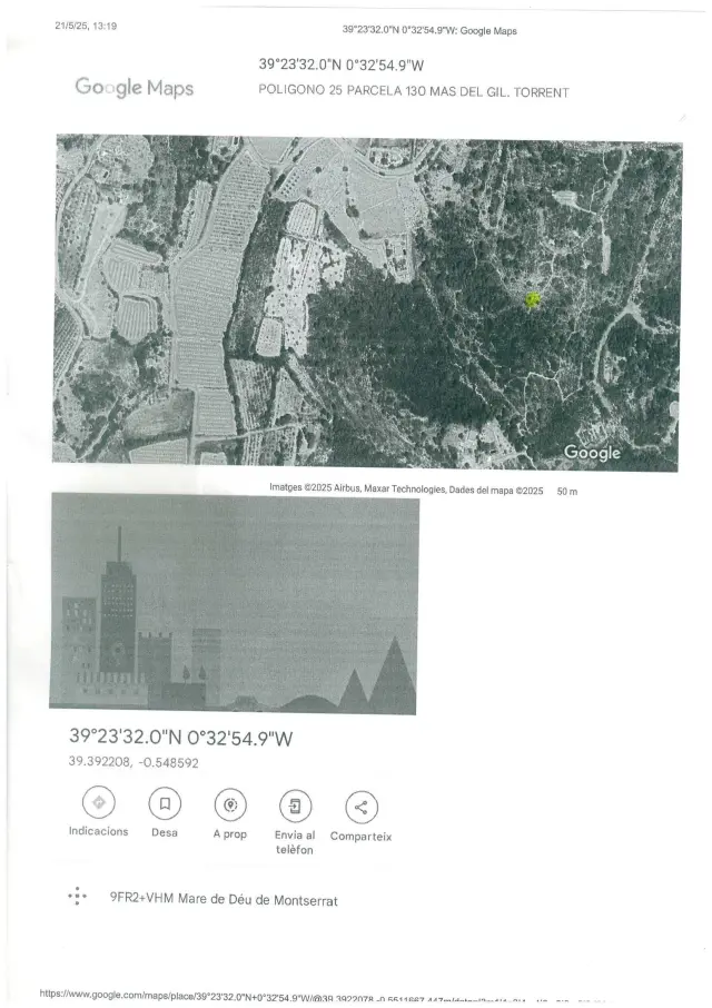 Subasta de finca rústica en Torrent el 6 de abril de 2026