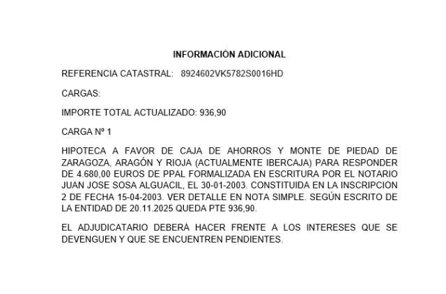 Subasta de garaje en Mejorada Del Campo el 13 de abril de 2026