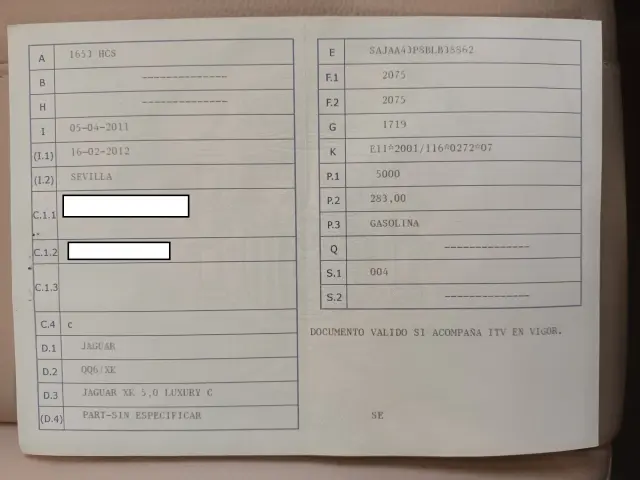 Subasta de turismos Jaguar Jaguar Xk 5,0 Luxury C el 30 de marzo de 2026