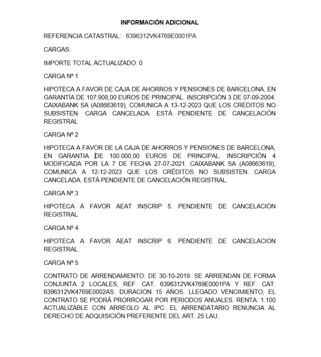 Subasta de local comercial en Madrid el 30 de marzo de 2026